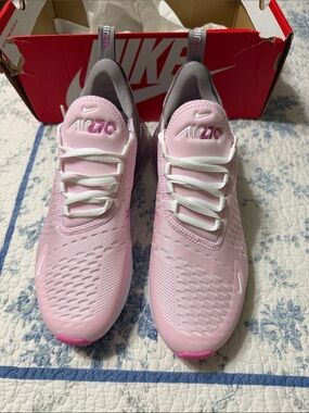 Nike Air Max 270 Women’s Pink and White Sneakers
